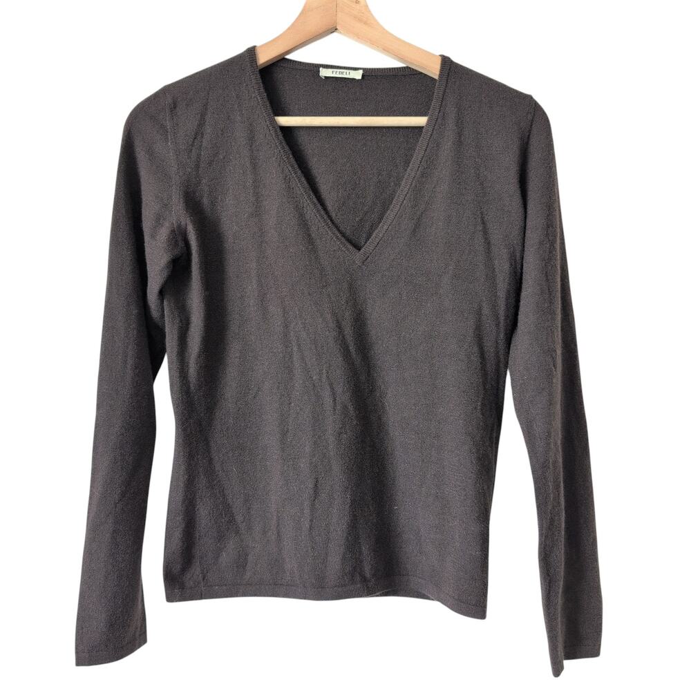 Fedeli Womens Sweater 100% Cashmere 44 Made in Italy Soft Long Sleeve‎ XS/S